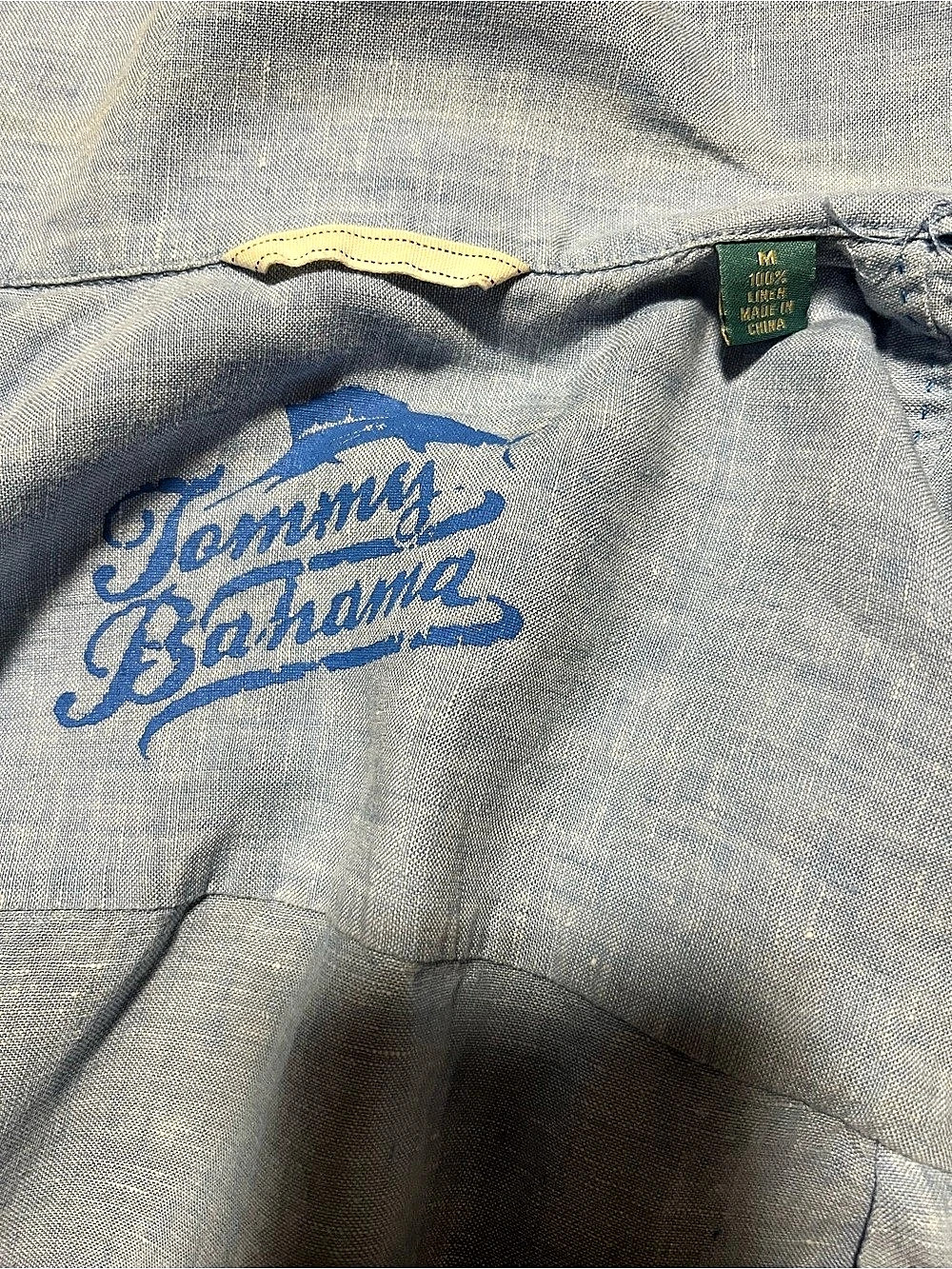 Tommy Bahama Men's Blue Short Sleeve Shirt Size Medium - Picture 2 of 2